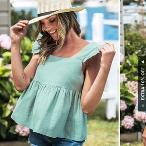 Katelyn Ruffled Babydoll Top